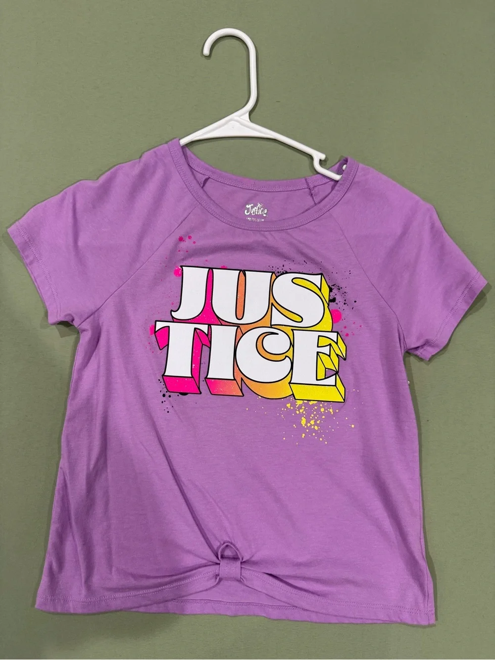 Justice Girls Tops (3) and Shorts (1)